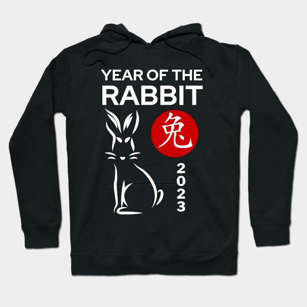 Year of the Rabbit 2023 - Chinese New Year Zodiac Hoodie by MtWoodson